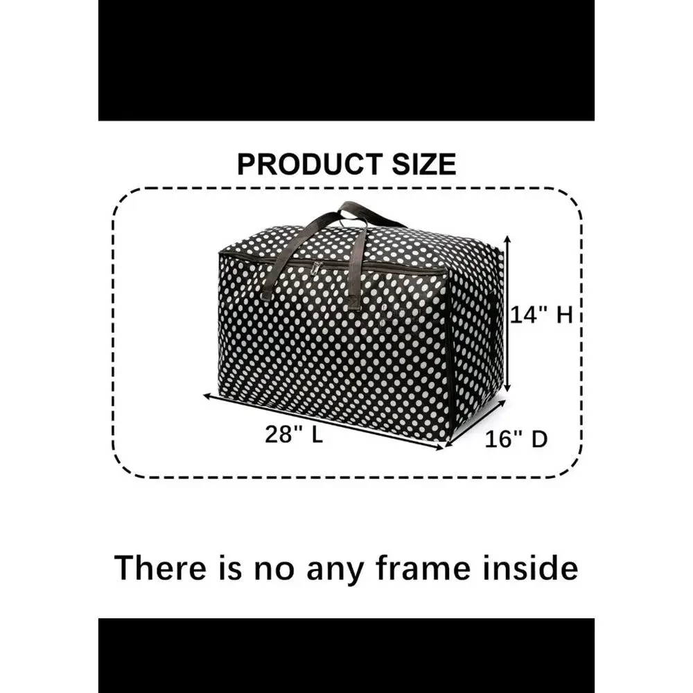 Yopay 3 Pack Extra Large Moving Bags, 24 Gallon Heavy Duty Storage Totes | Wa...